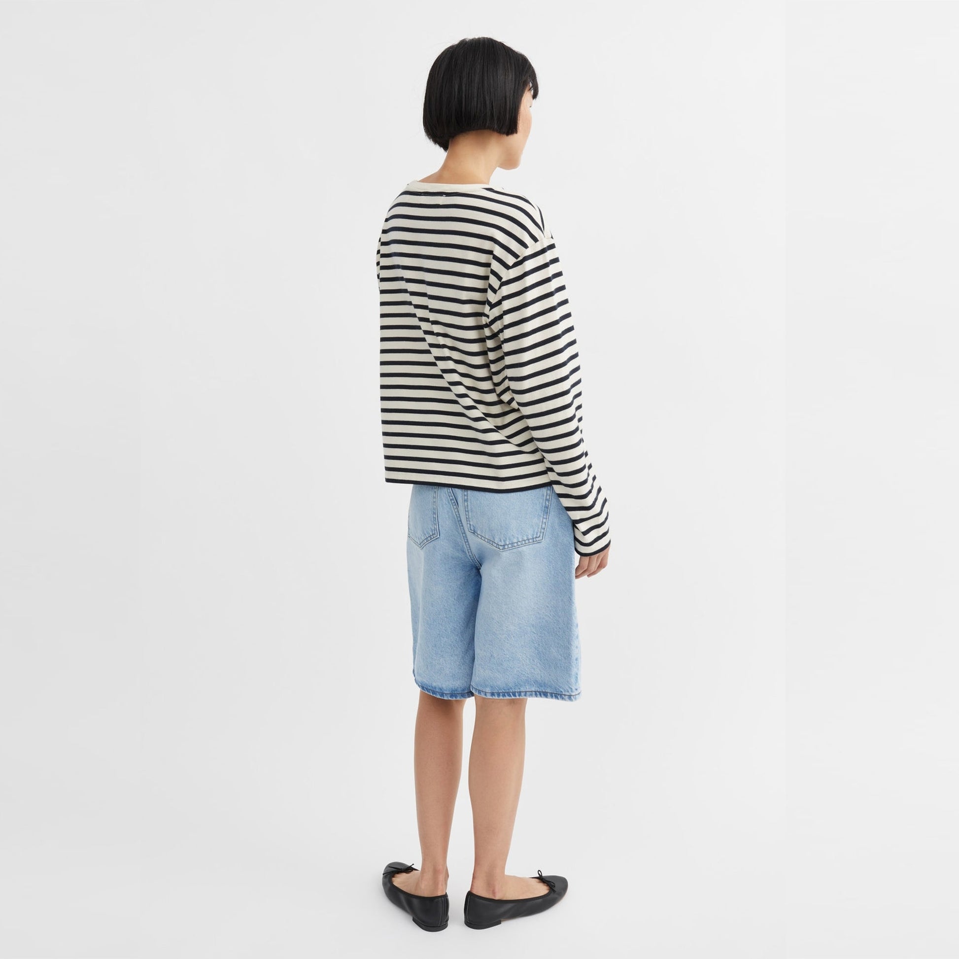 Skall Loui Oversized Blouse - Dark Navy/White Stripe