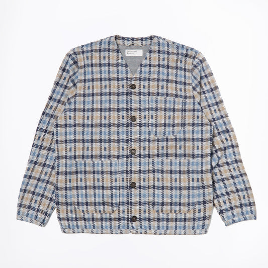 - Cardigan Summer Check - Brown/Blue