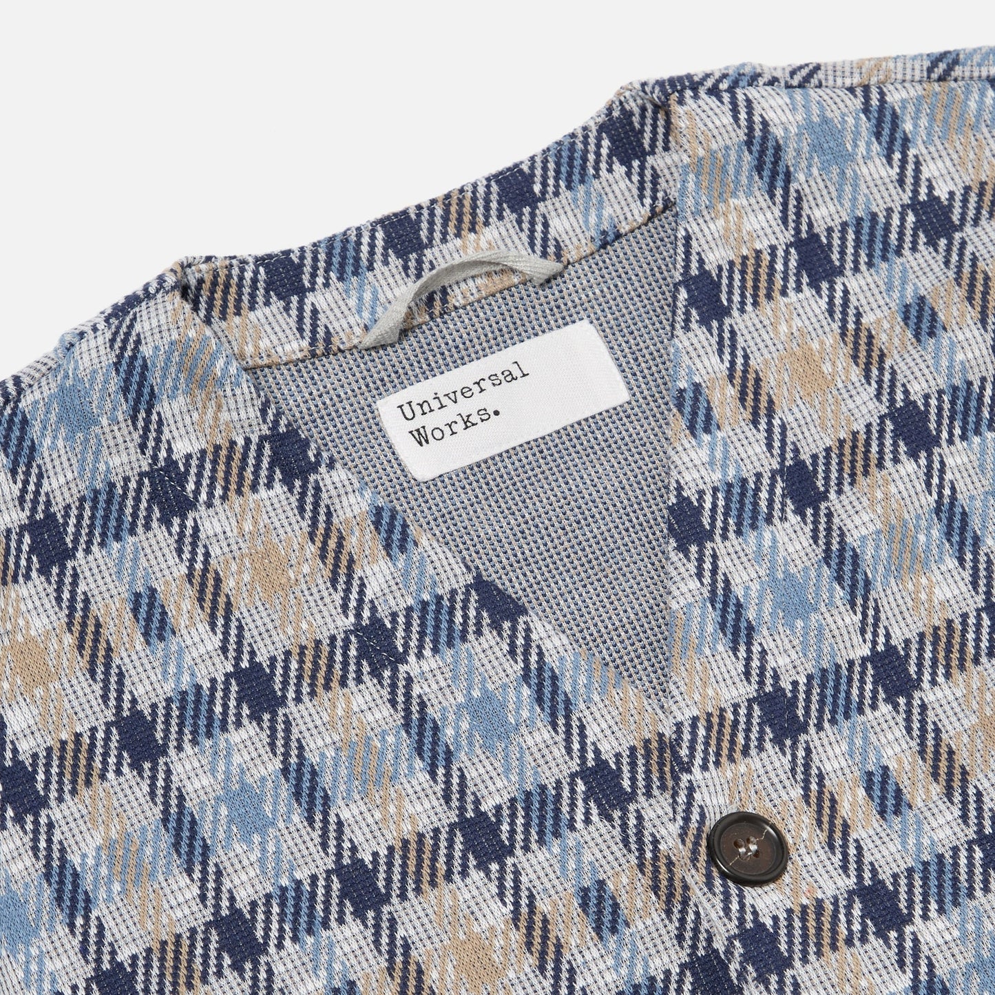 - Cardigan Summer Check - Brown/Blue