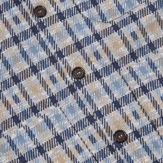 - Cardigan Summer Check - Brown/Blue