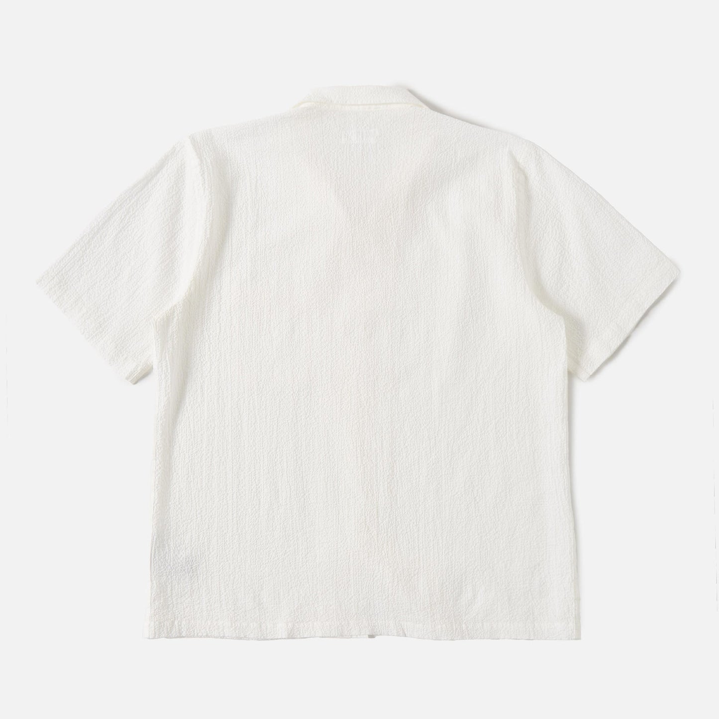 - Road Shirt in White Seersucker