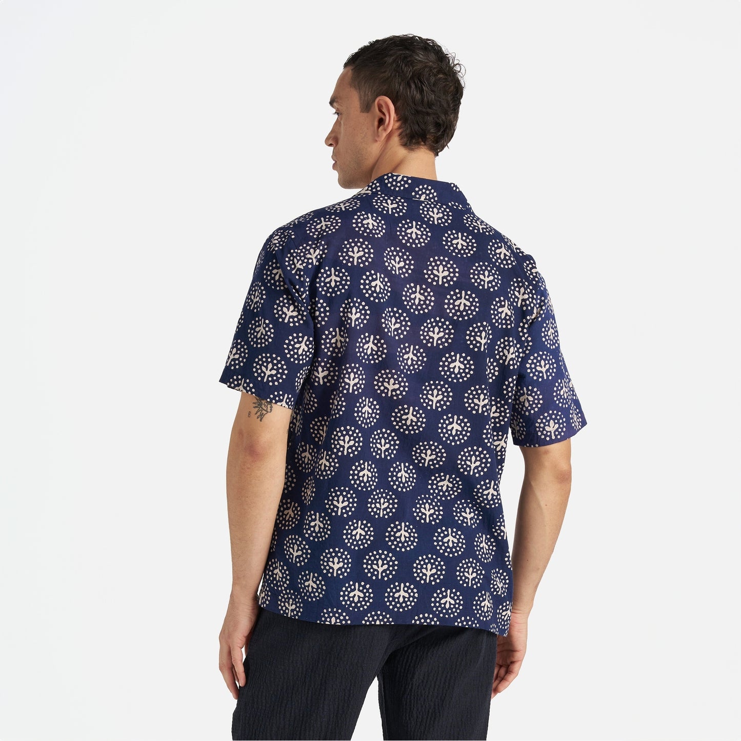 - Road Shirt In Navy Magic Circle Print