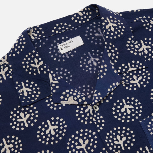 - Road Shirt In Navy Magic Circle Print