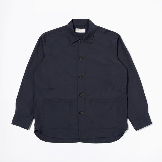 - Travail Overshirt in Navy Tropical Suiting