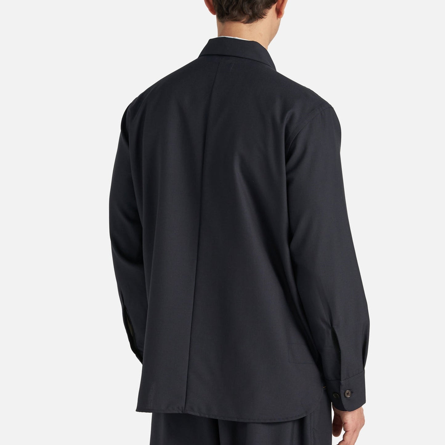 - Travail Overshirt in Navy Tropical Suiting