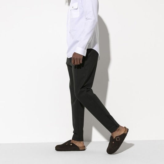 - Boston Soft Footbed Suede Leather Sandals - Mocca