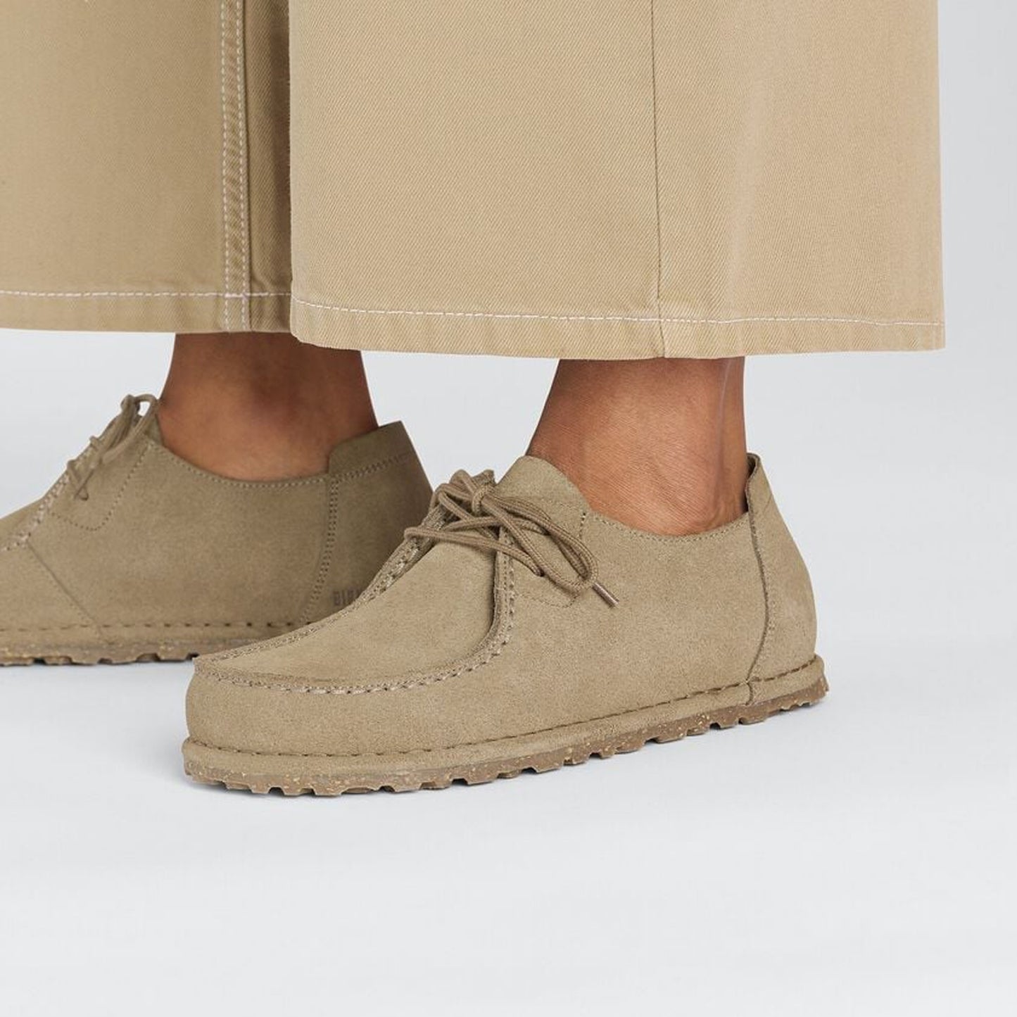 - Utti Suede Leather Moccasin - Grey Taupe