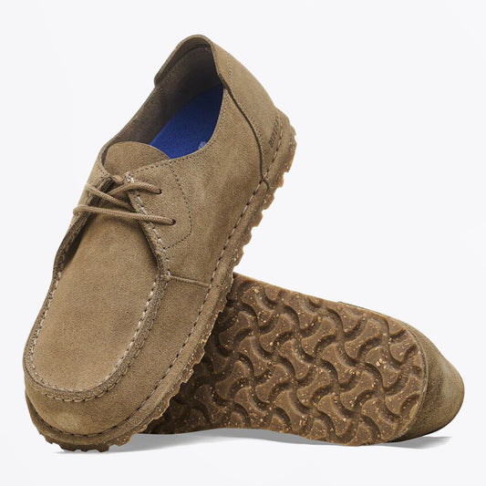 - Utti Suede Leather Moccasin - Grey Taupe