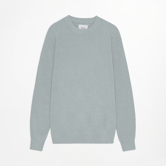 - Danny Lightweight Sweater - Steely Blue