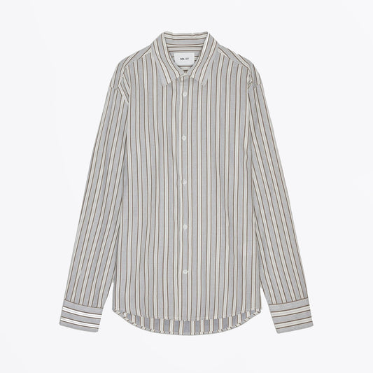 - Freddy Lightweight Shirt - Brown Stripe