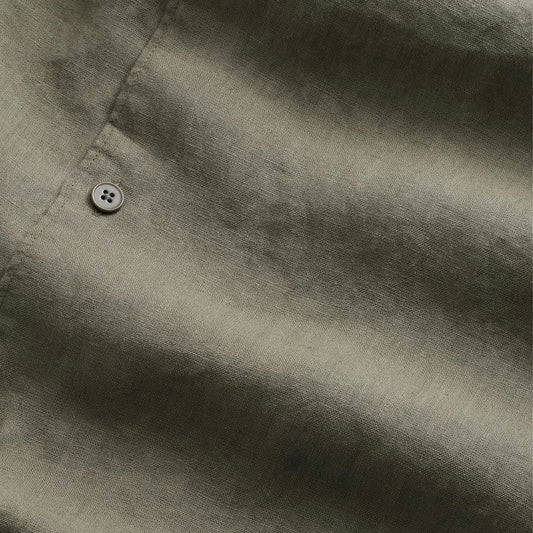 - Enzo Linen Shirt - Capers