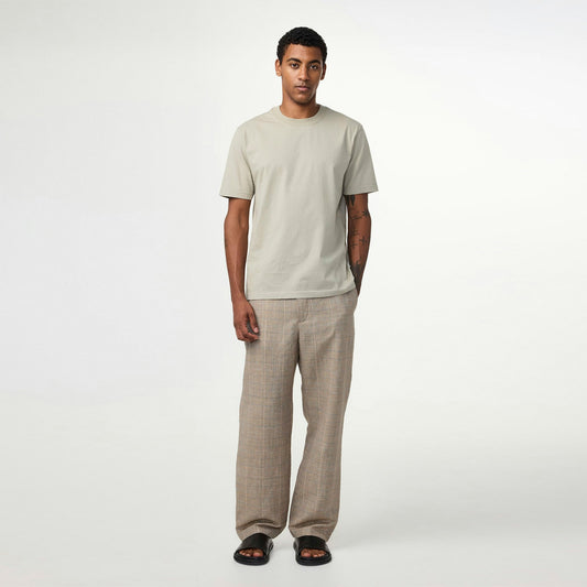 - Adam Casual Pima Cotton Tee - Fog
