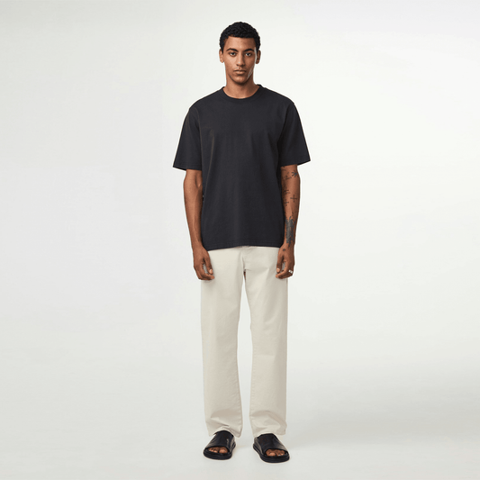 - Adam Casual Pima Cotton Tee - Black