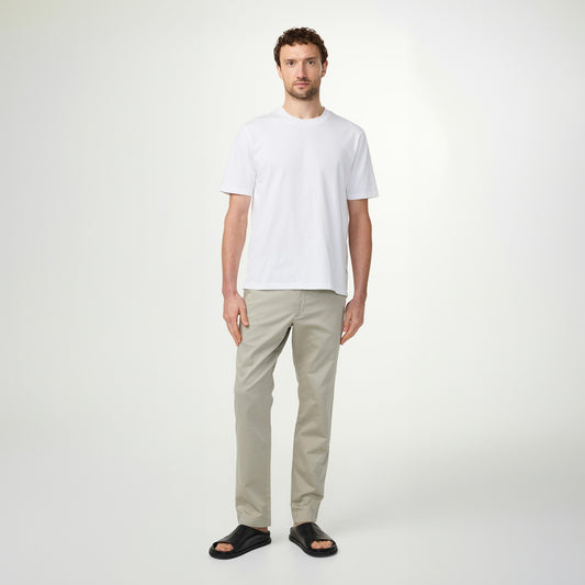 - Adam Casual Pima Cotton Tee - White