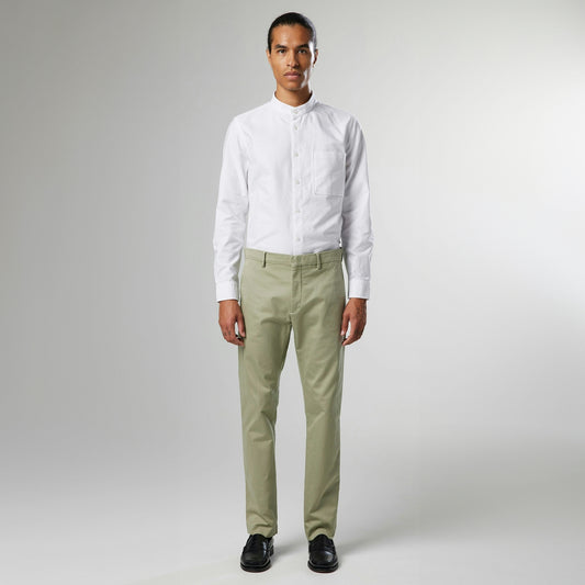 - Theo Classic Slim Fit Trousers - Capers