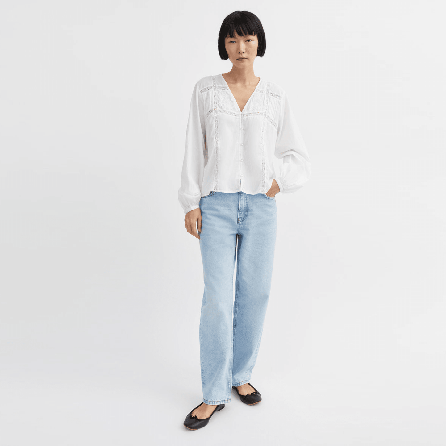 Magnolia Blouse - Optic White