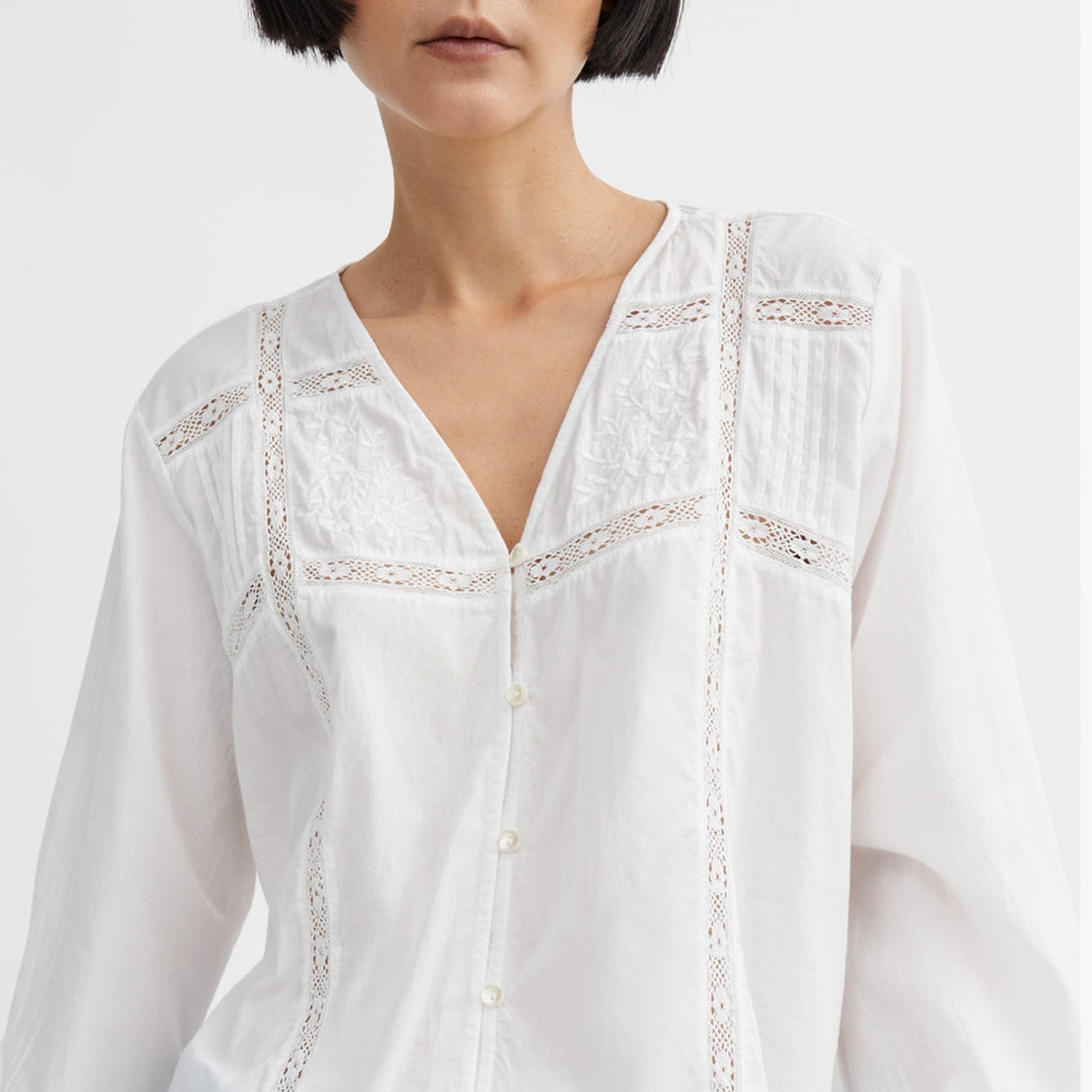 Skall Magnolia Blouse - Optic White