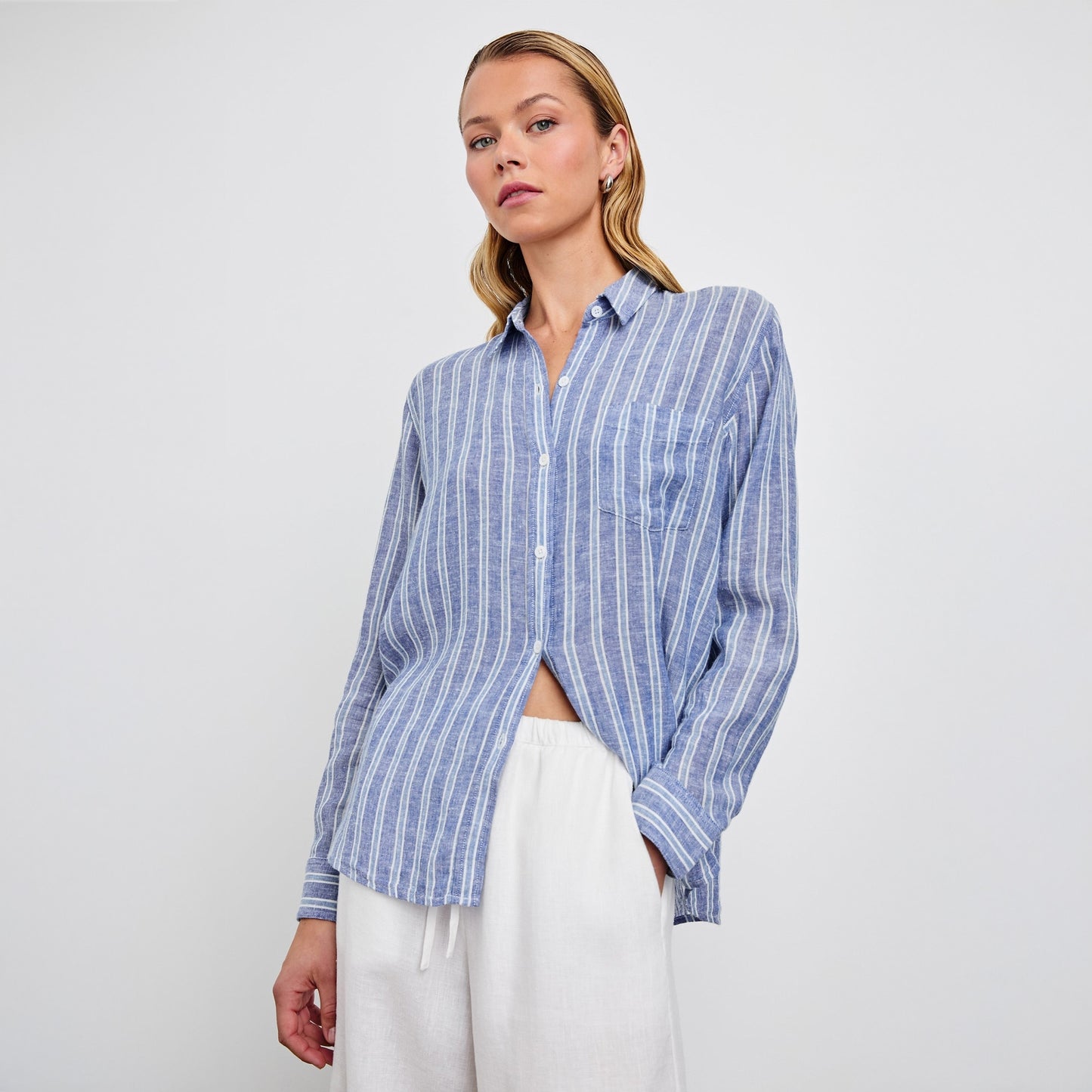 - Charli Shirt - Lake View Stripe