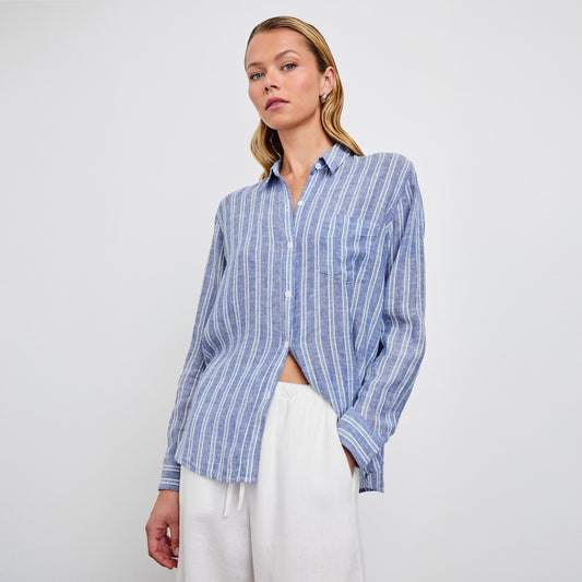 - Charli Shirt - Lake View Stripe