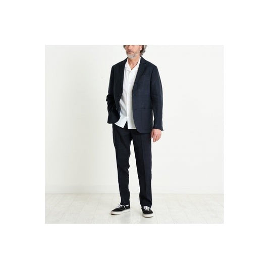 - Alp Smart Linen Trouser - Midnight