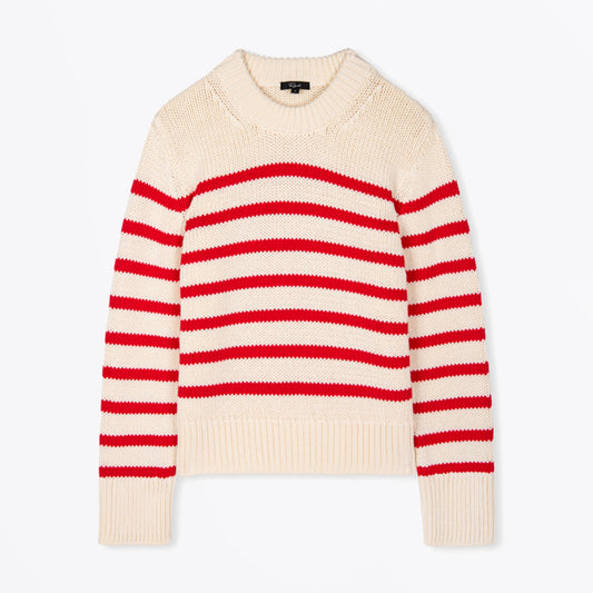 - Alise Sweater - Cherry Stripe