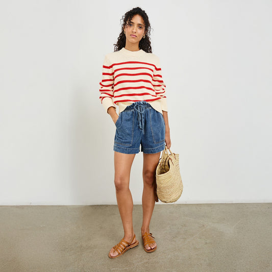 - Alise Sweater - Cherry Stripe