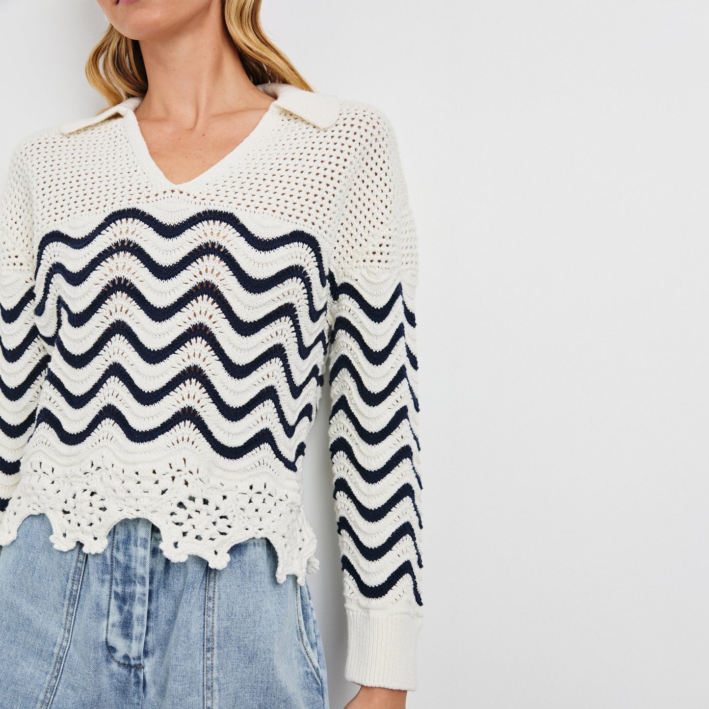 - Louise Sweater - Wave Stripe