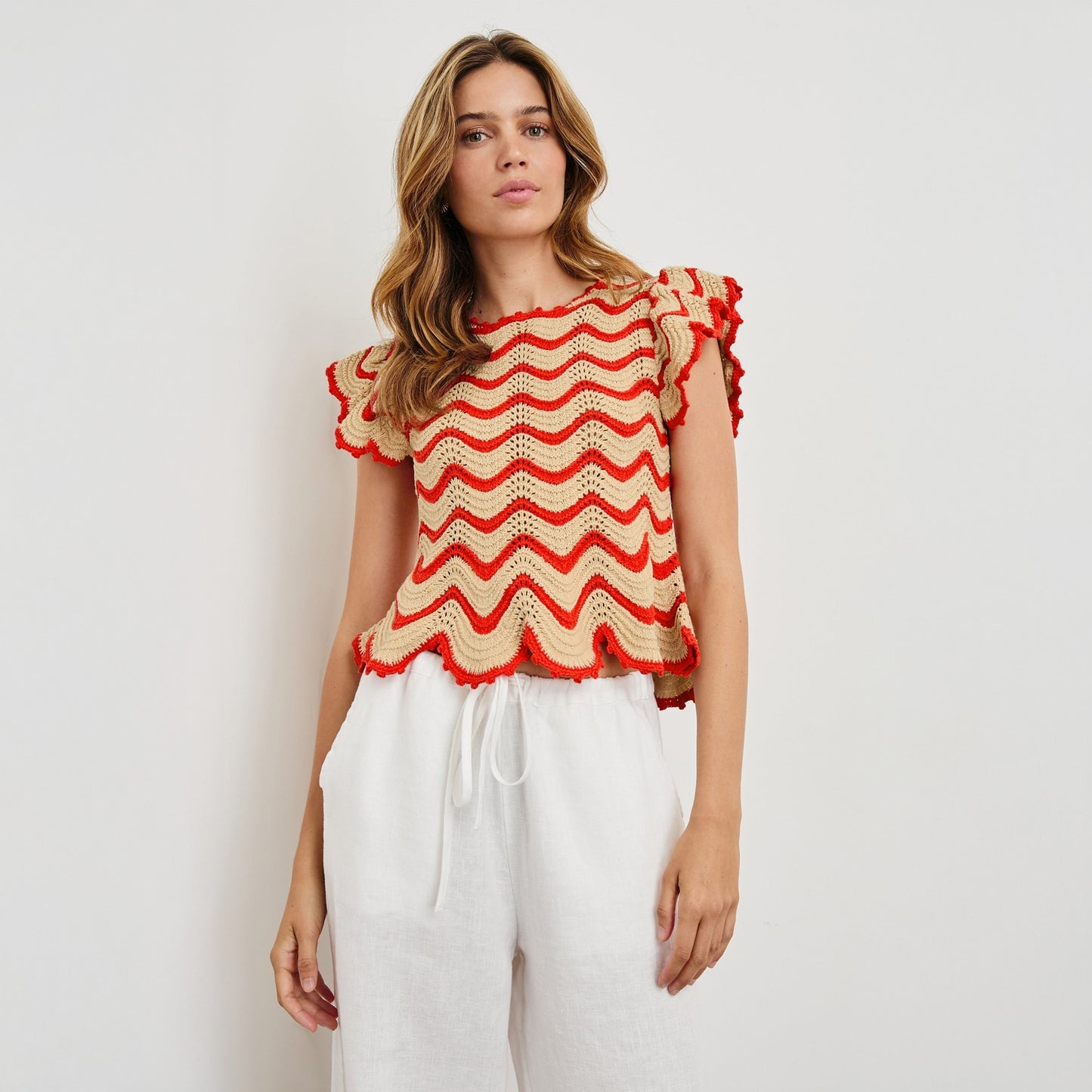 - Coen Top - Cherry Oat Stripe