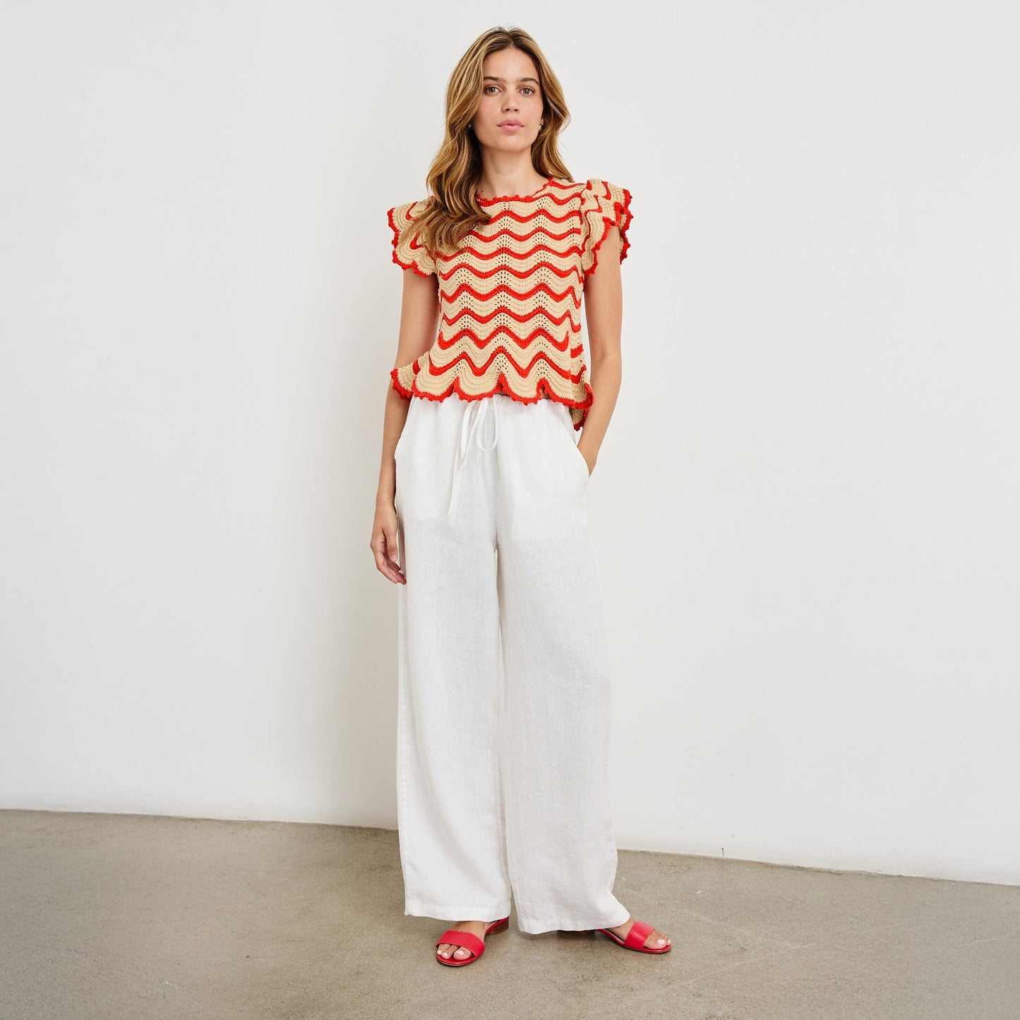 - Coen Top - Cherry Oat Stripe