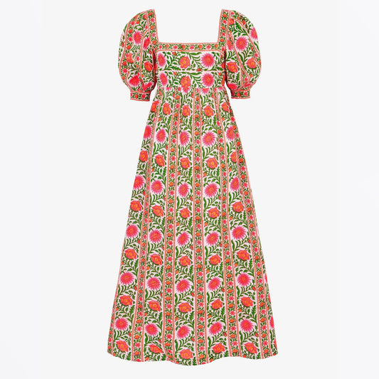 - Elizabeth Dress - Neon Border