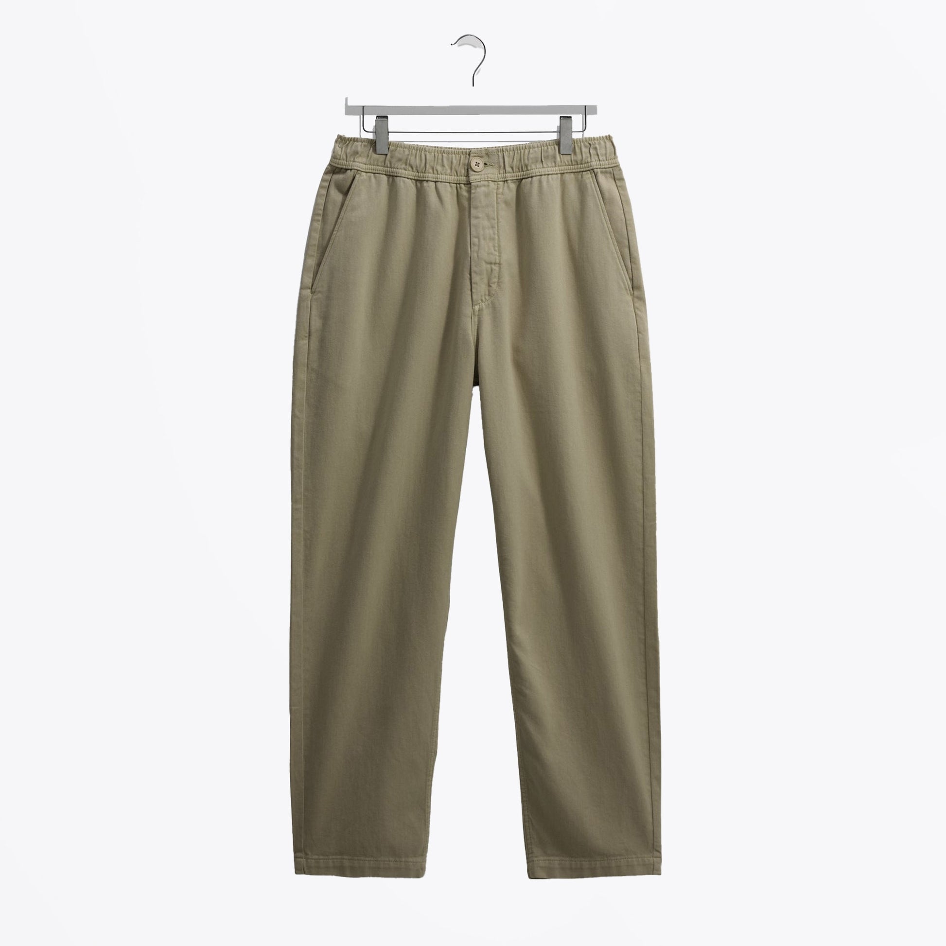 Wax Kurt Organic Cotton Twill Trousers - Light Khaki