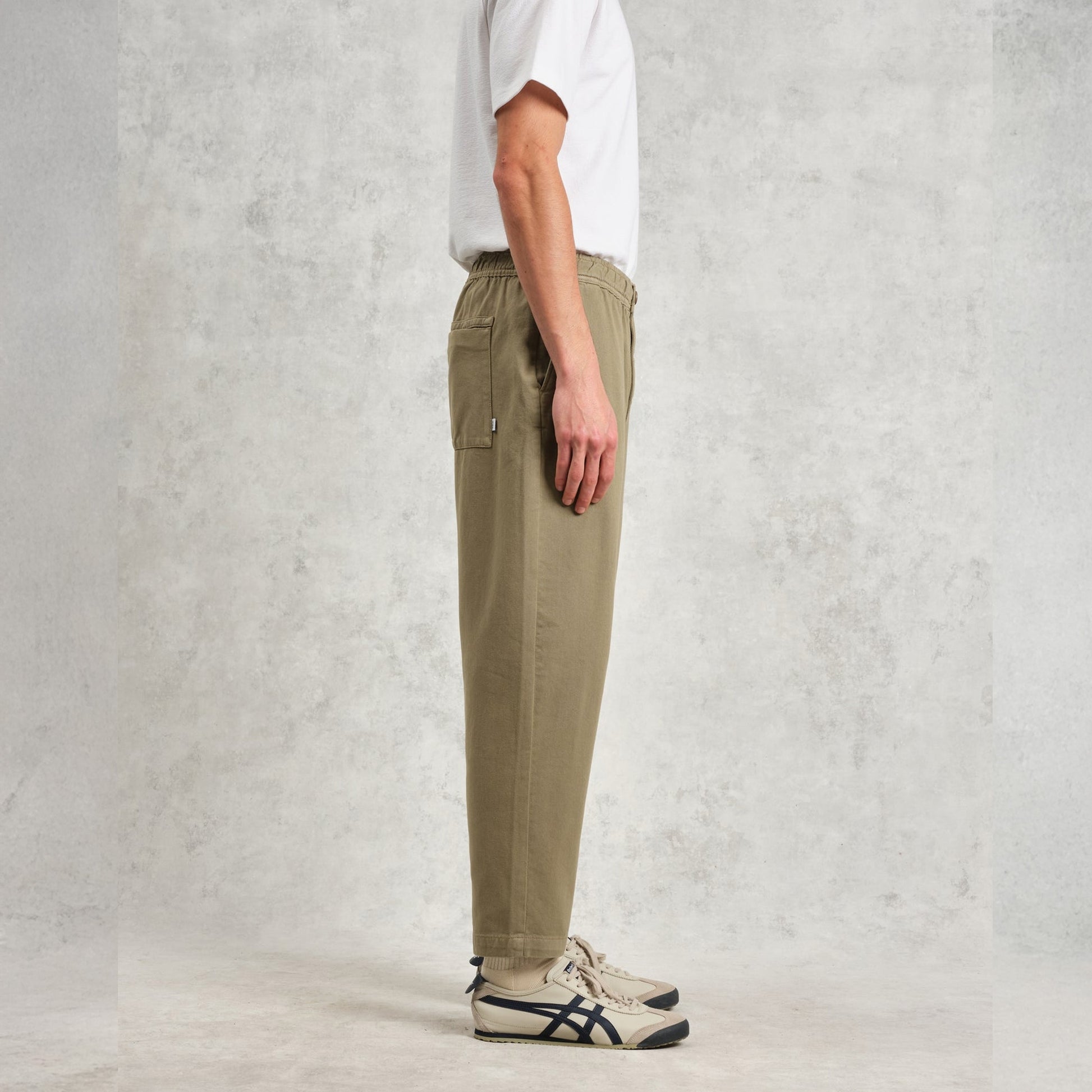 Wax Kurt Organic Cotton Twill Trousers - Light Khaki