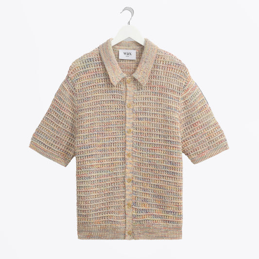 - Tellaro Rainbow Twist Cotton Polo - Multi