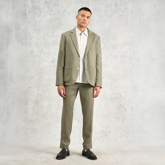 - Fintry Linen BLazer - Khaki