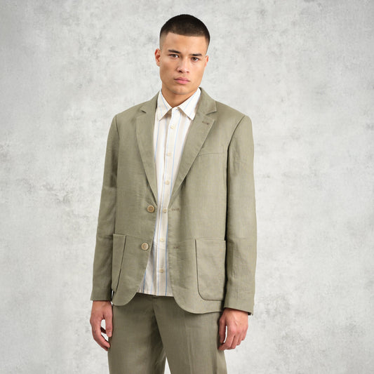 - Fintry Linen BLazer - Khaki