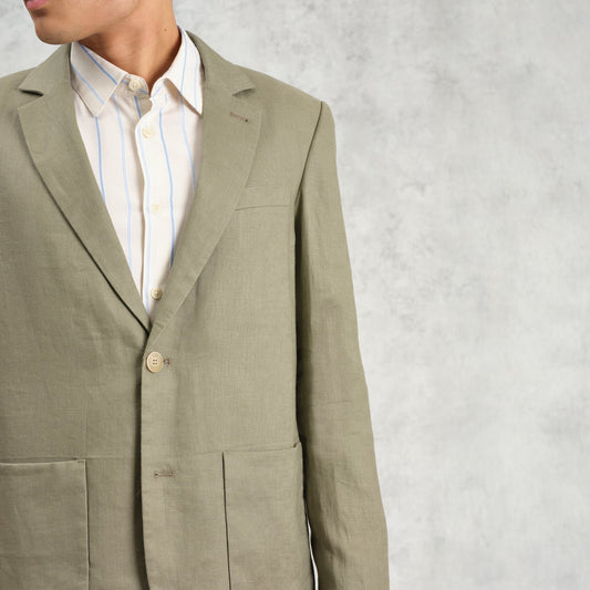 - Fintry Linen BLazer - Khaki