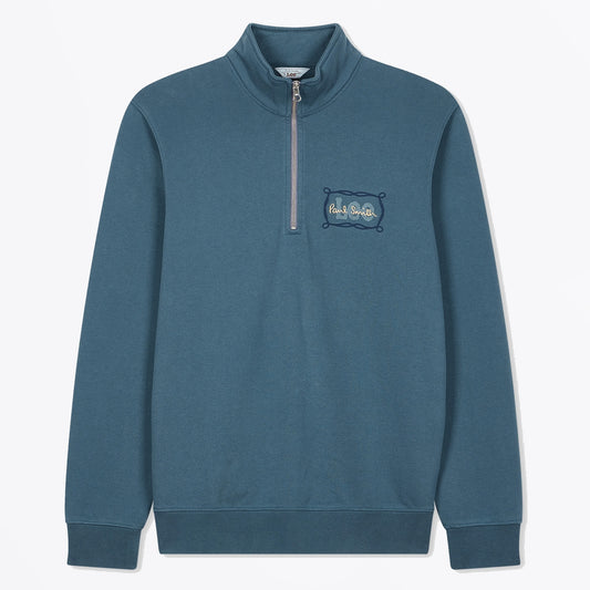 - Quarter Zip Sweatshirt - Dark Blue