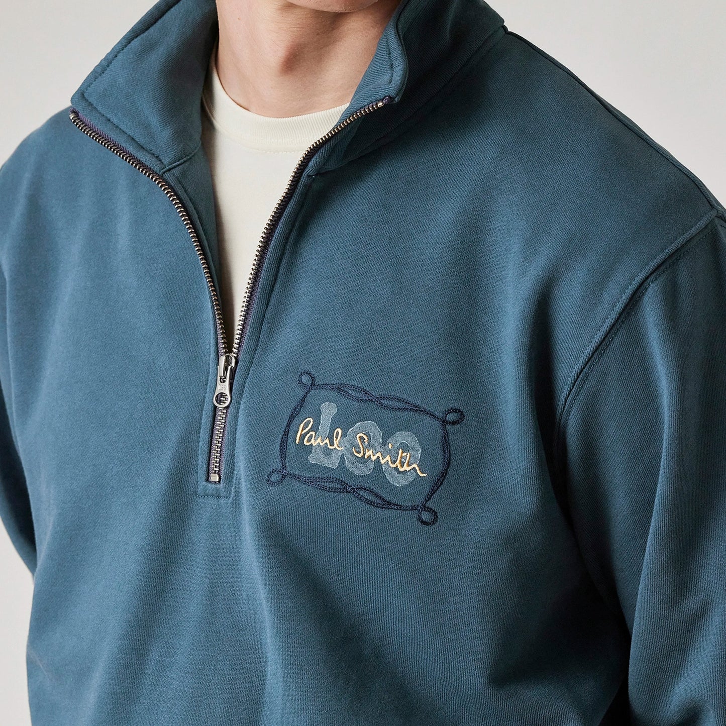 - Quarter Zip Sweatshirt - Dark Blue