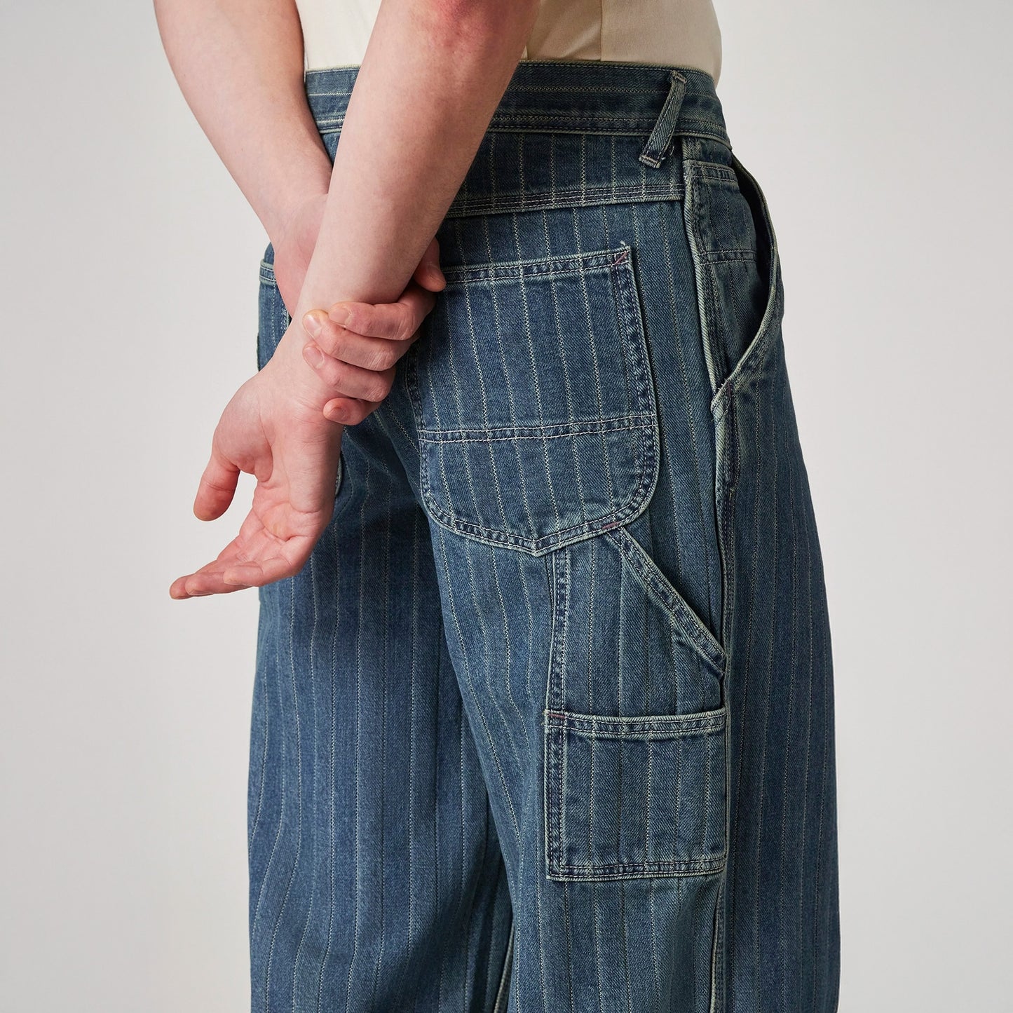 Mid Wash Carpenter Jeans - Mid Wash