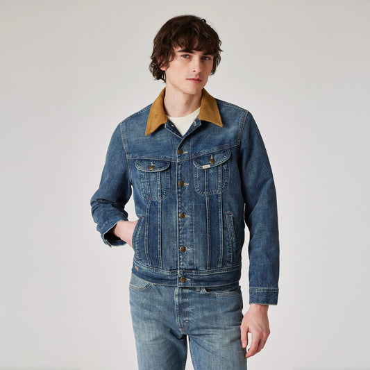 - Selvedge Storm Rider Jacket - Mid Antique Wash