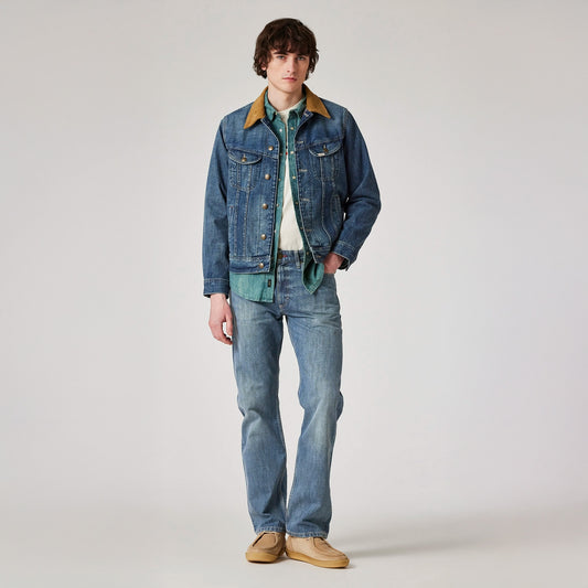 - Selvedge Storm Rider Jacket - Mid Antique Wash