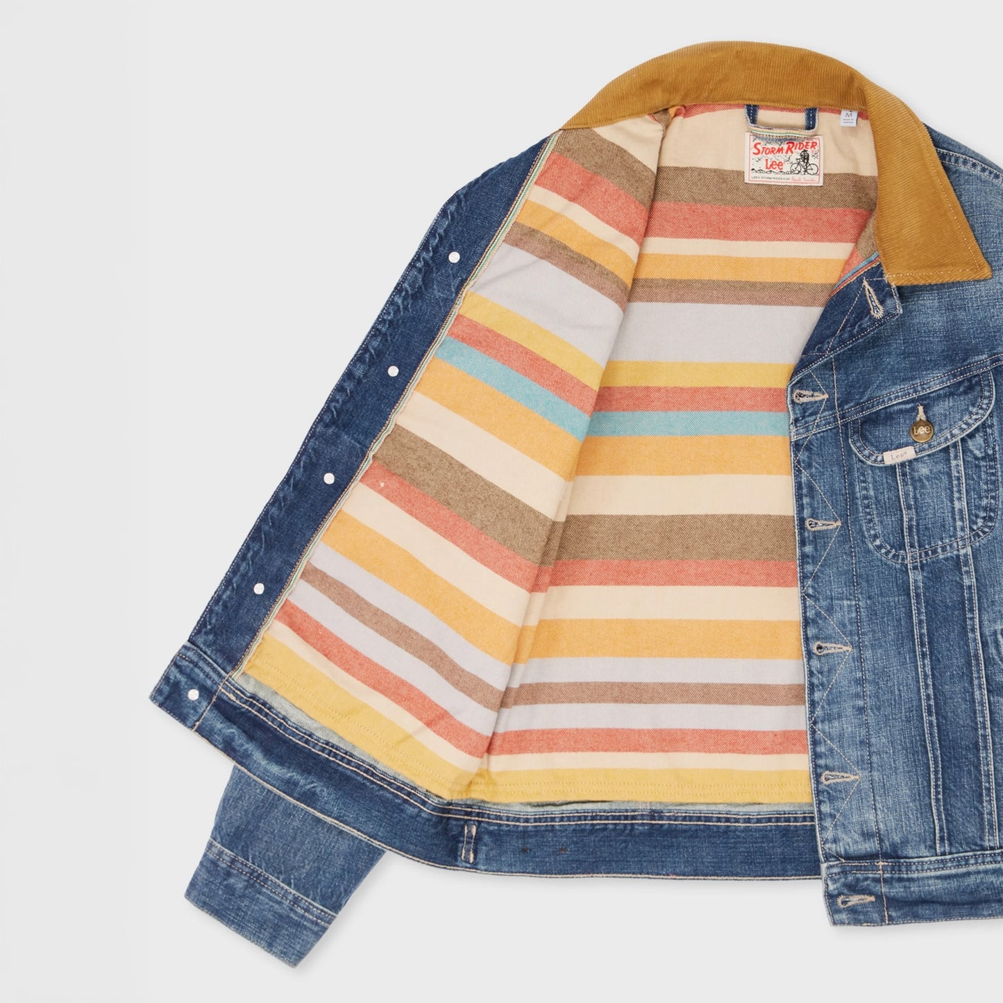 - Selvedge Storm Rider Jacket - Mid Antique Wash