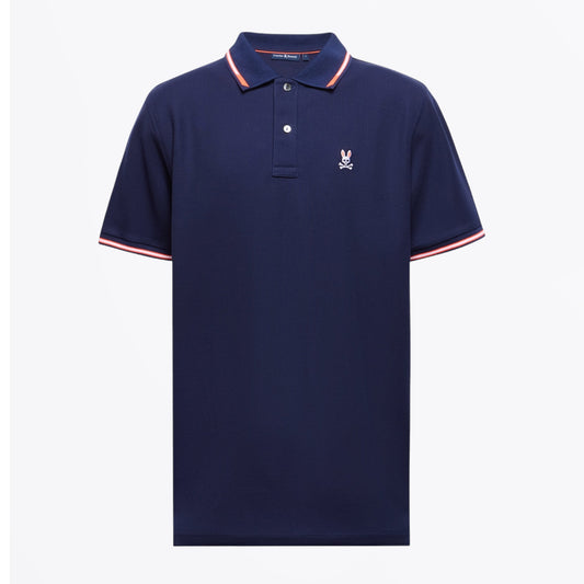 - Stirling Pique Polo Shirt - Evening Blue
