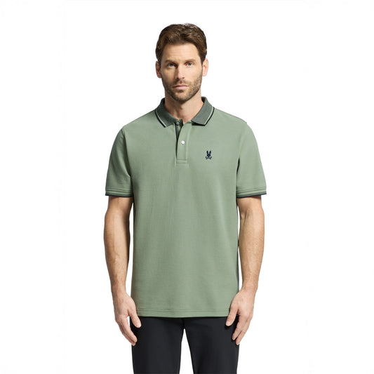 - Evandale Oxford Collar Pique - Sea Spray