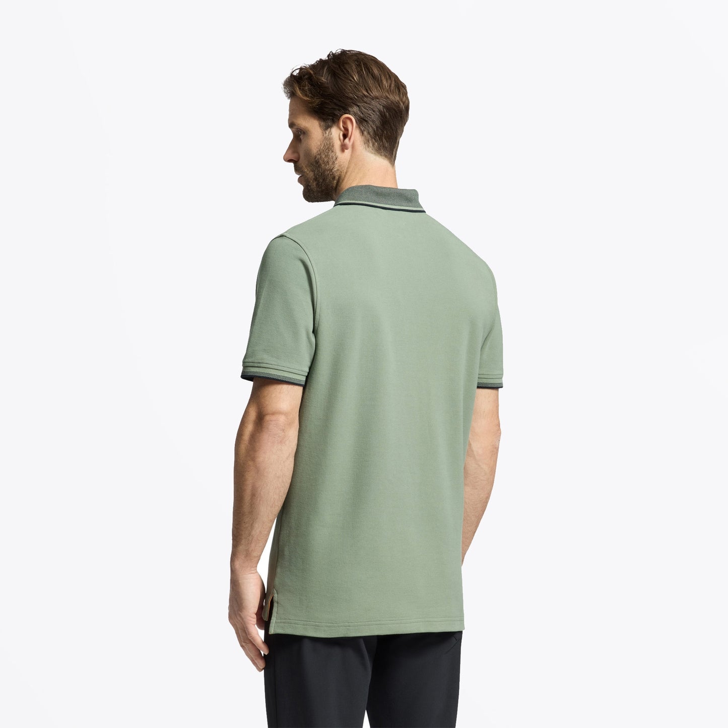 - Evandale Oxford Collar Pique - Sea Spray