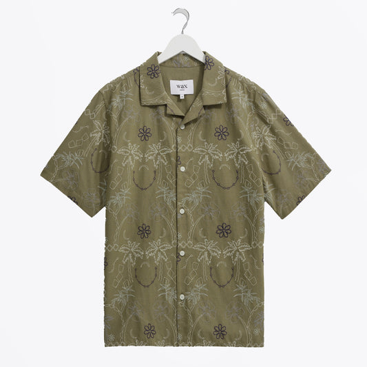 - Didicot Hawaiian Shirt - Khaki