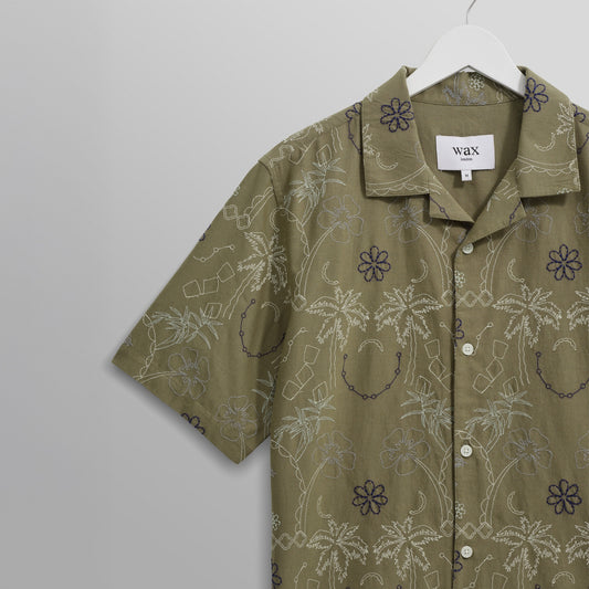 - Didicot Hawaiian Shirt - Khaki