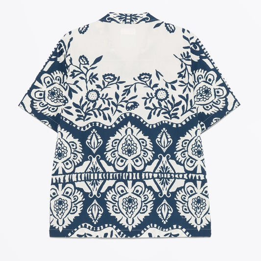 - Road Shirt Island Print Shirt - Navy