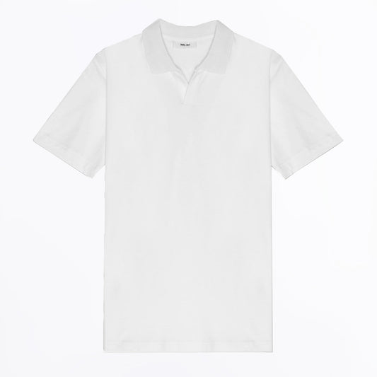 - Paul Open Collar Polo - White