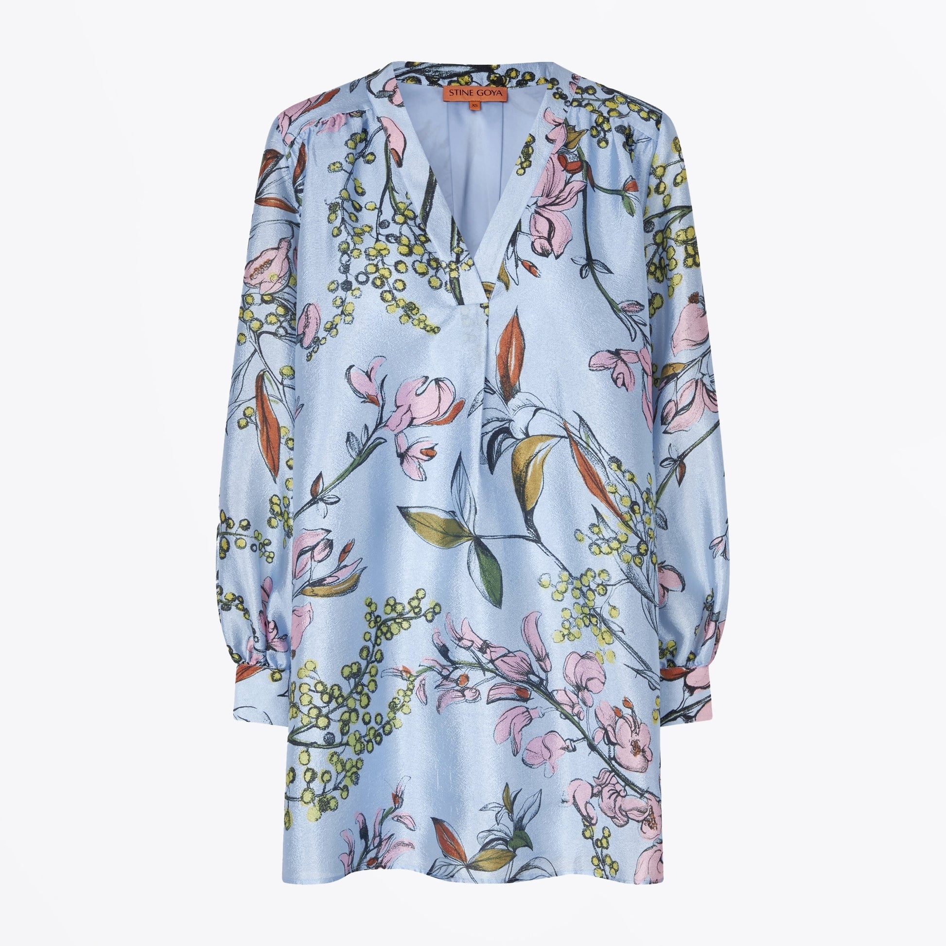 Stine Kimono Mini Dress - Spring Mimosa
